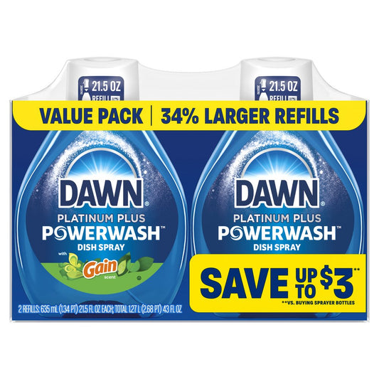 Dawn Powerwash Platinum Plus Refills - Original, 43 oz