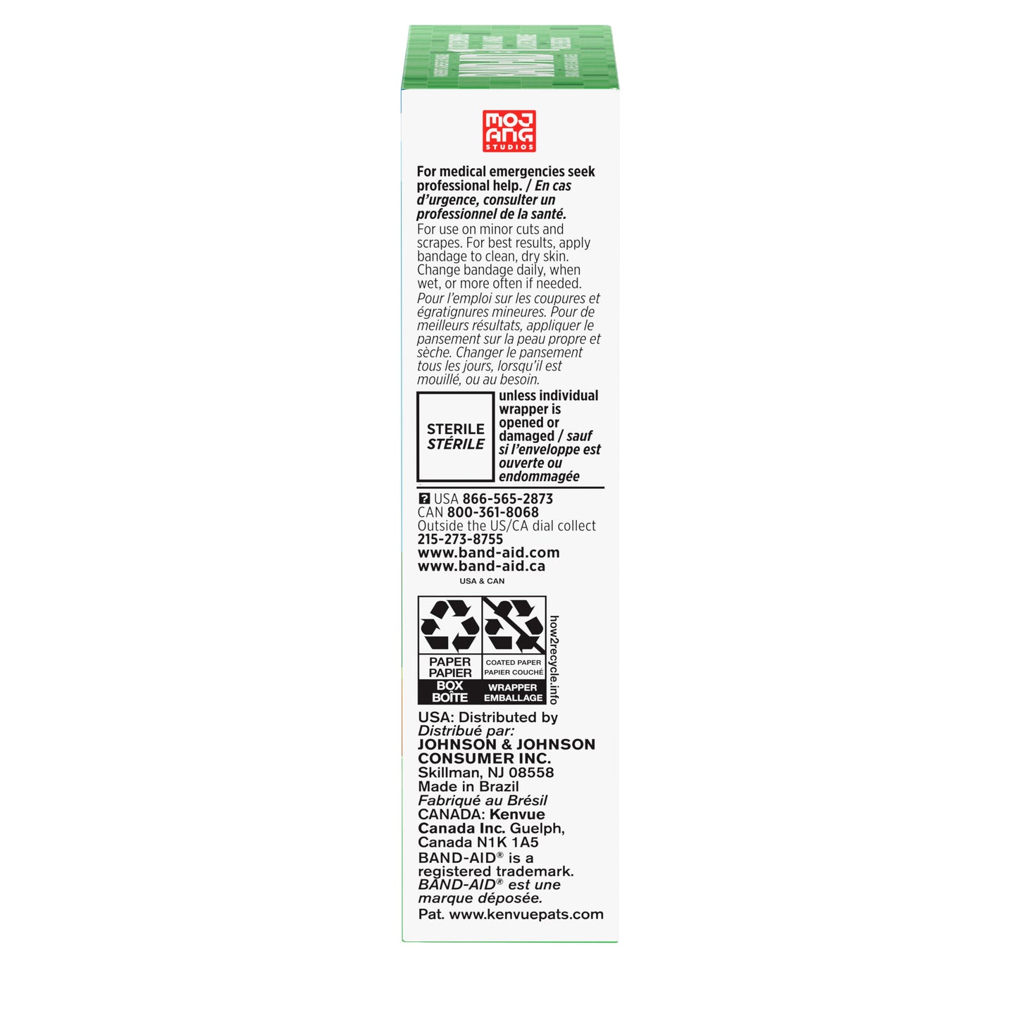 Band-Aid Minecraft Bandages - Assorted Sizes