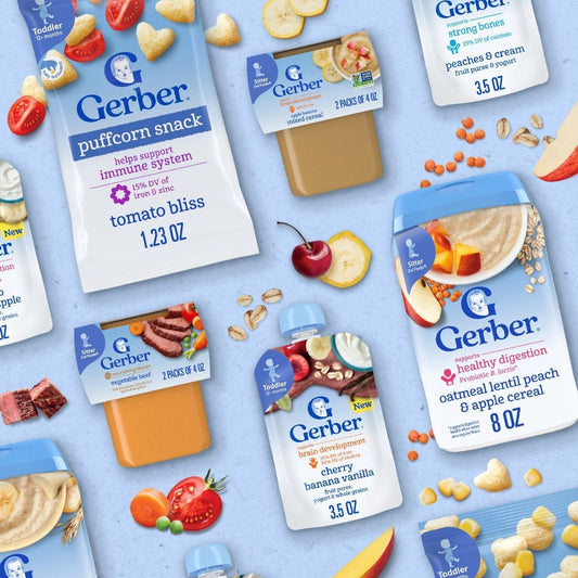 Gerber Baby Food Pouch - Carrot Sweet Potato Chicken & Peas