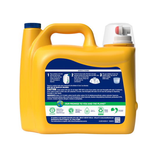 Arm & Hammer Deep Clean Sparkling Clean Laundry Detergent, 100 Load