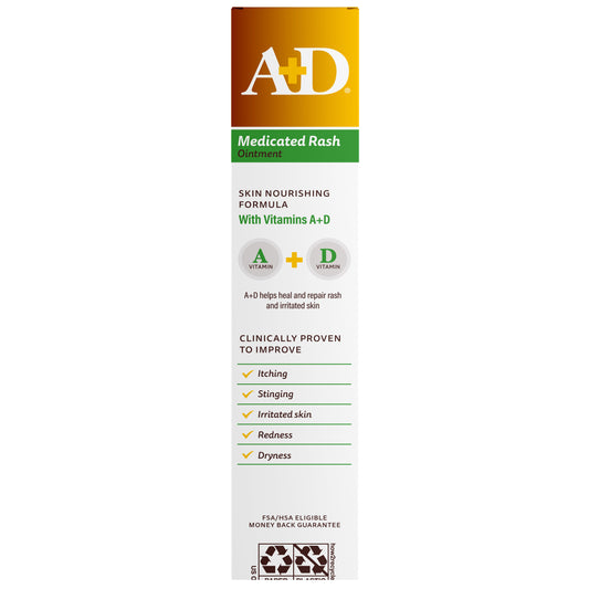A+D Medicated Rash Ointment with Collodal Oatmeal & Eucalyptus
