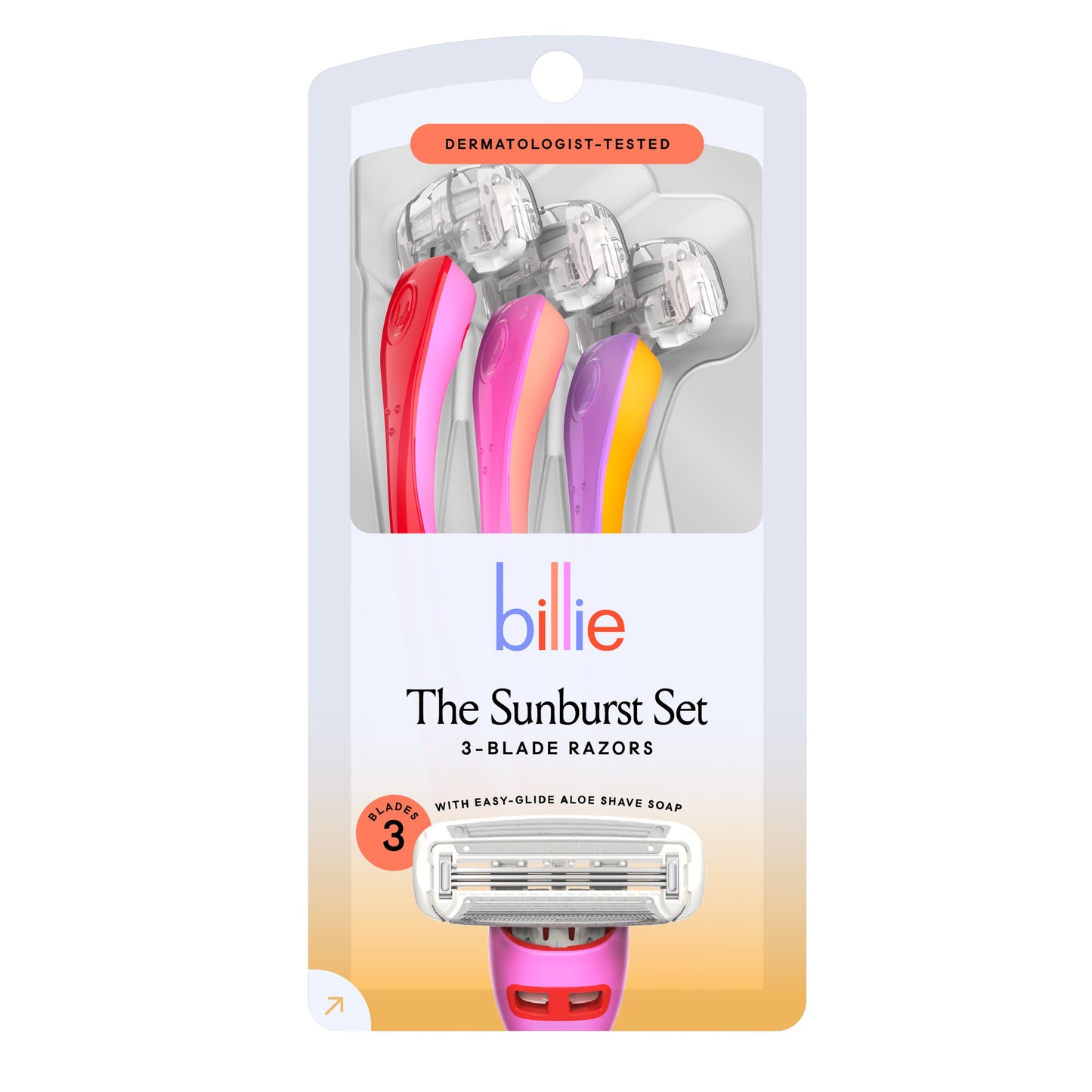 Billie The Sunburst Set 3-Blade Disposable Razors
