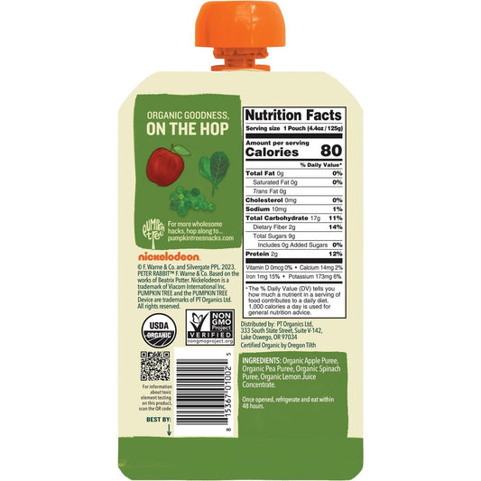 Pumpkin Tree Organics Puree - Apple Pea & Spinach