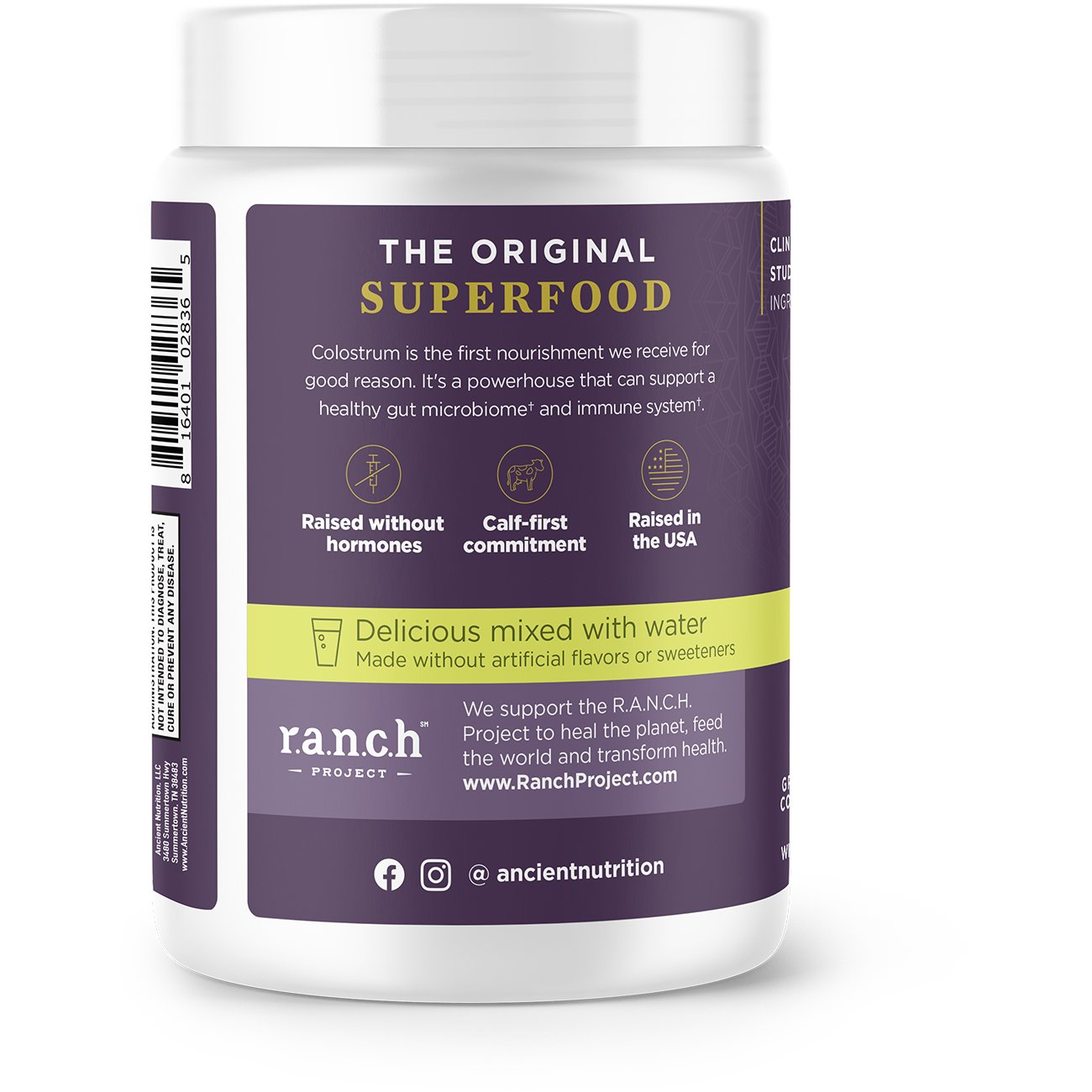 Ancient Nutrition Colostrum - Lemon Bar Flavor