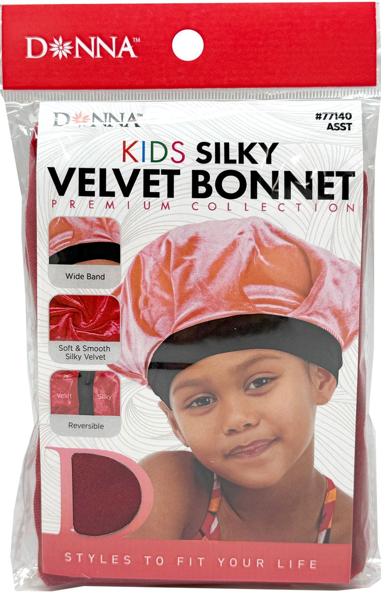Donna Kids Silky Velvet Reversible Bonnet