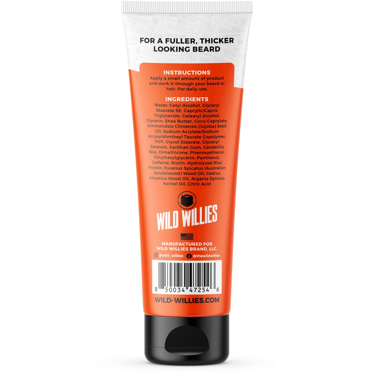 Wild Willies Full Beard Thickening Cream - Sandalwood