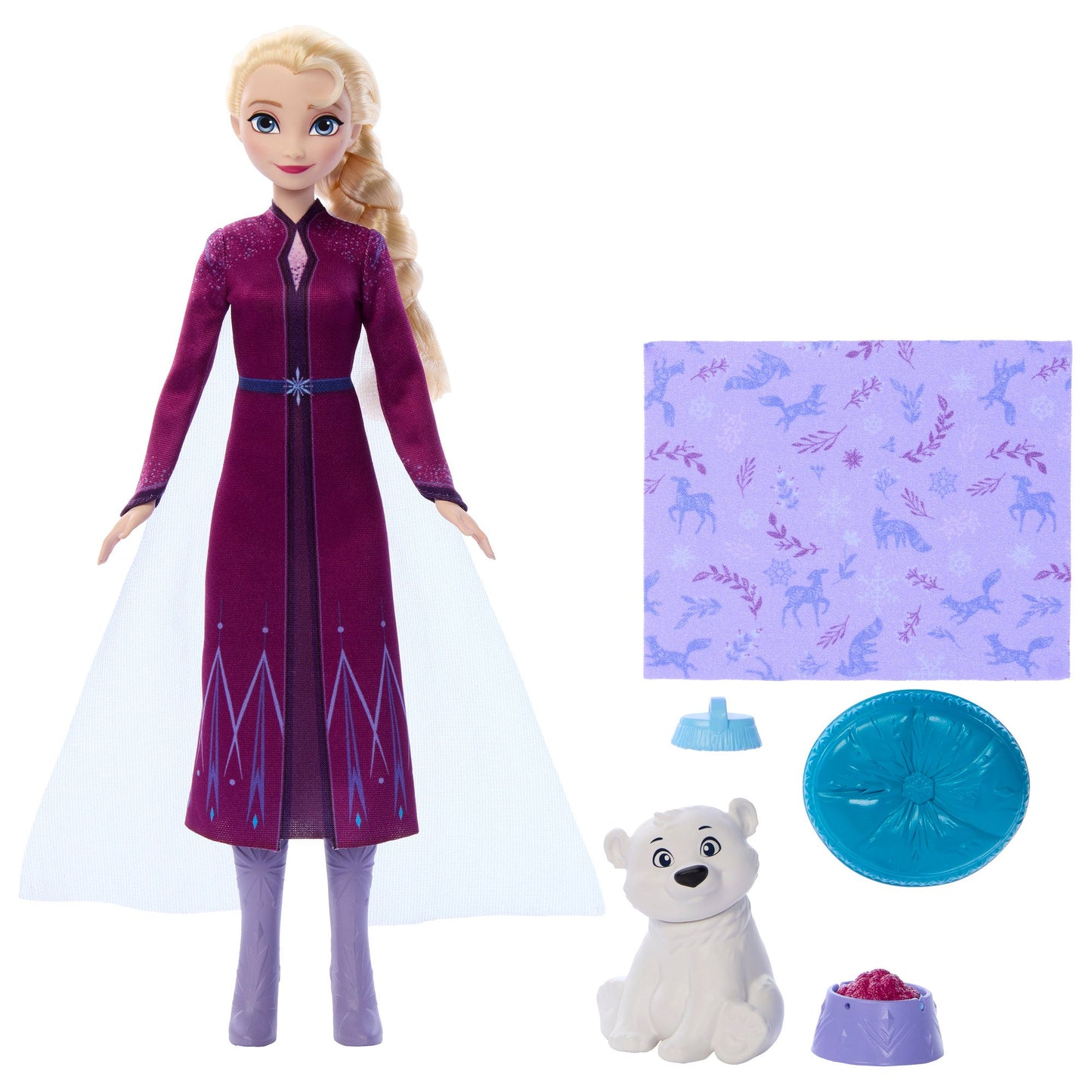 Mattel Disney Frozen Elsa Doll & Bear Cub Set