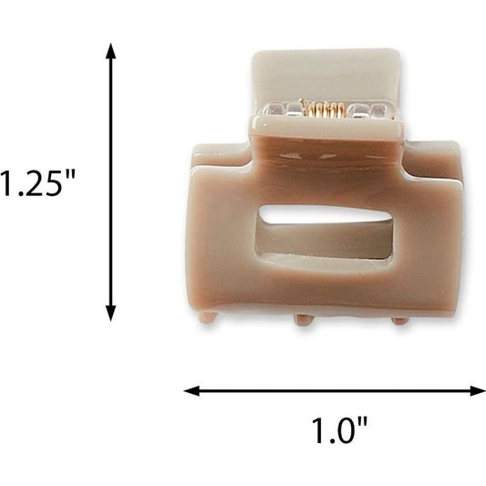 Scunci Mini Rectangle Claw Hair Clips - Variety Pack