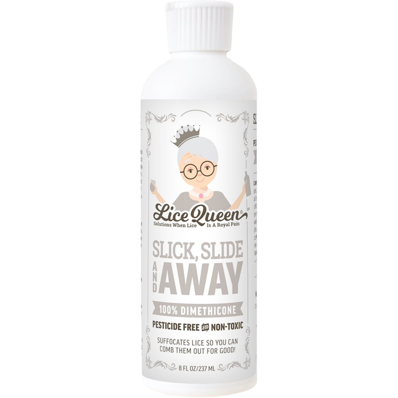 Lice Queen Non-Toxic Slick, Slide & Away 100% Dimethicone Lice Treatment