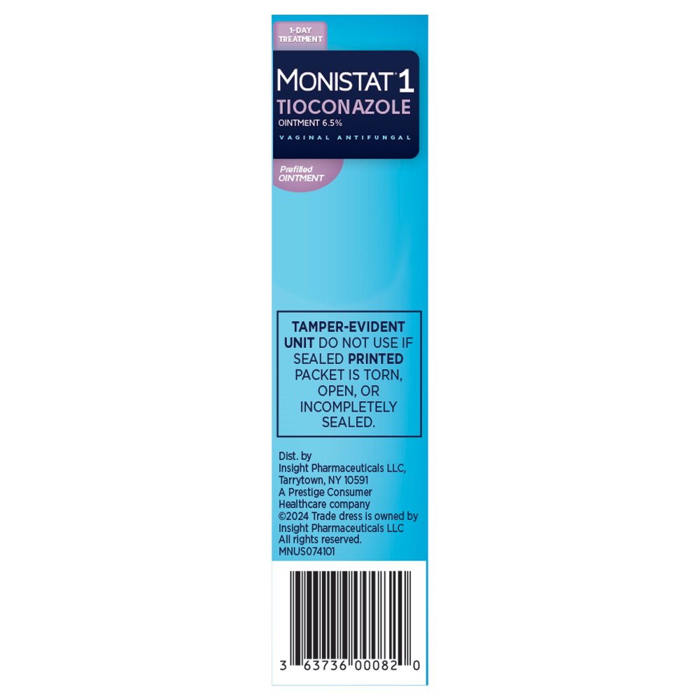 Monistat 1 Day Tioconazole Vaginal Yeast Infection Treatment