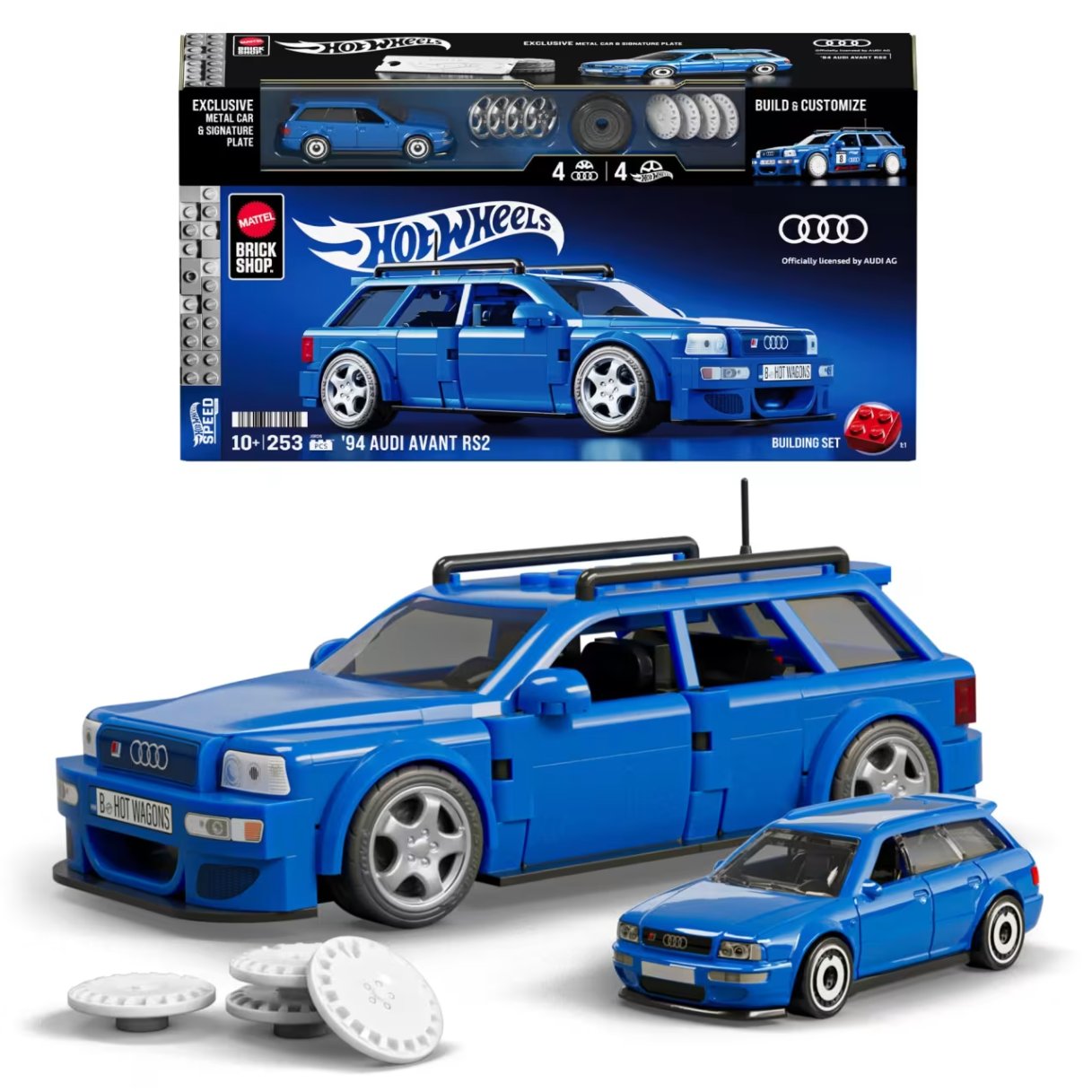 Mattel Brick Shop Hot Wheels '94 Audi Avant RS2 Building Set
