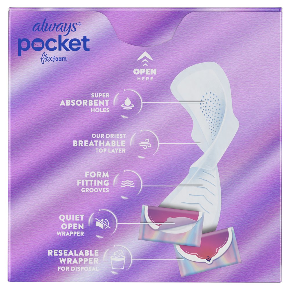 Always Pocket Flexfoam Pads with Wings - Heavy