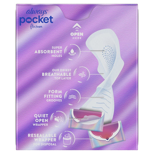 Always Pocket Flexfoam Pads with Wings - Regular
