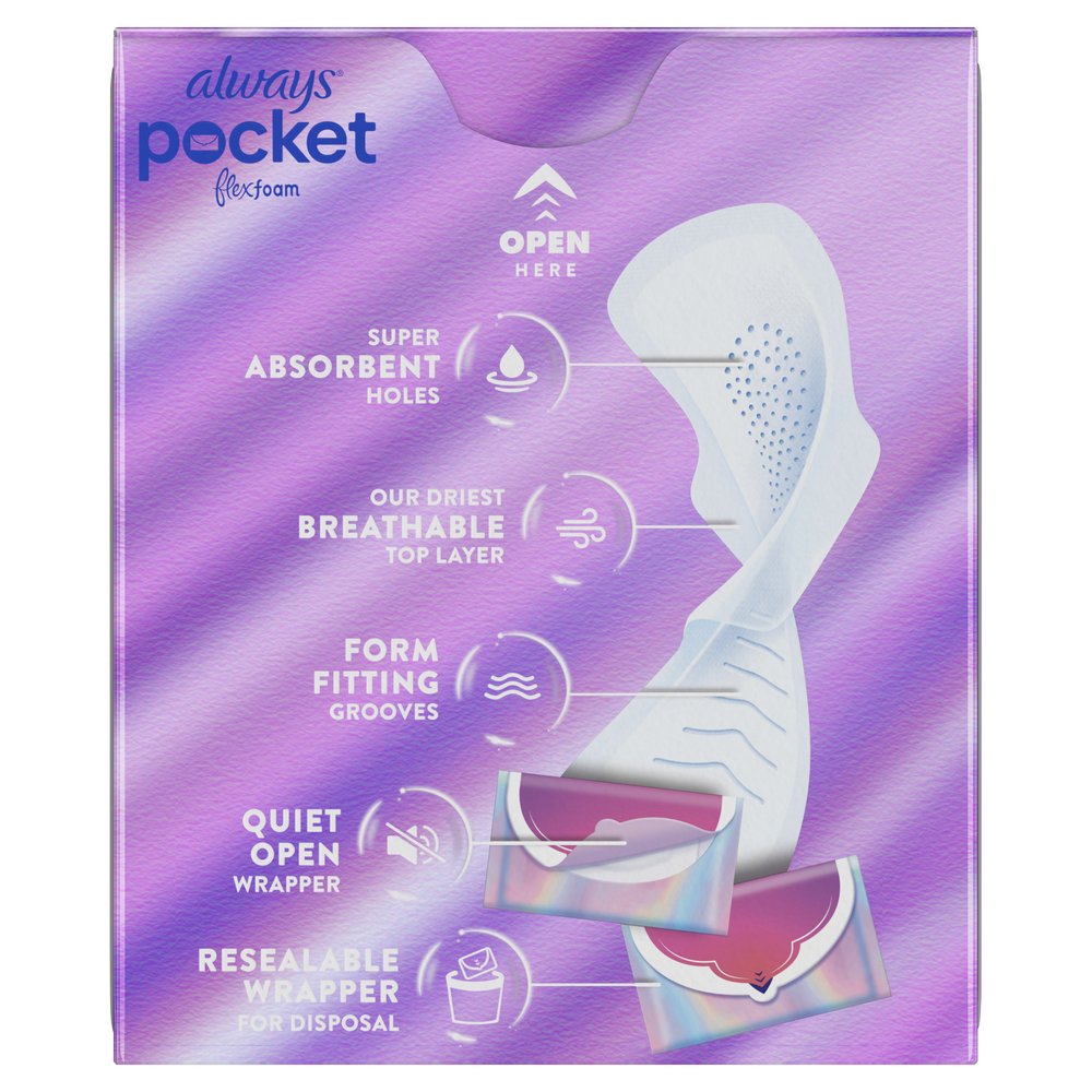 Always Pocket Flexfoam Pads with Wings - Regular