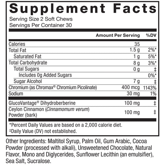 Force Factor Ultra Berberine Enhanced Absorption Chews - Chocolate Mint