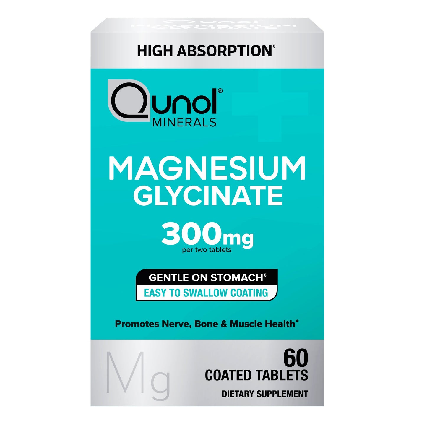 Qunol Magnesium Glycinate 300 mg Tablets
