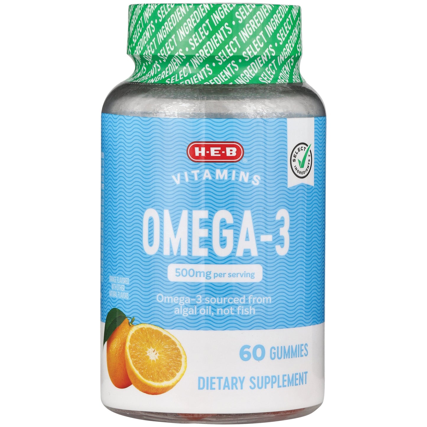 H-E-B Vitamins Omega-3 500mg Gummies - Orange