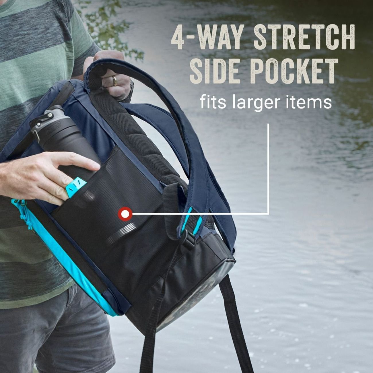 Coleman Xpand 30 Can Backpack Soft Cooler - Blue Nights