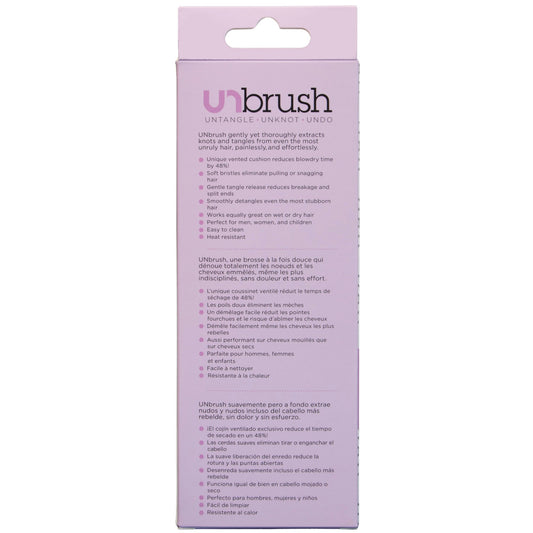 Unbrush Detangling Paddle Hair Brush - Orchid
