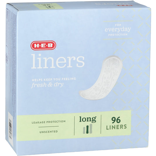 H-E-B Fresh & Dry Liners - Long, Unscented