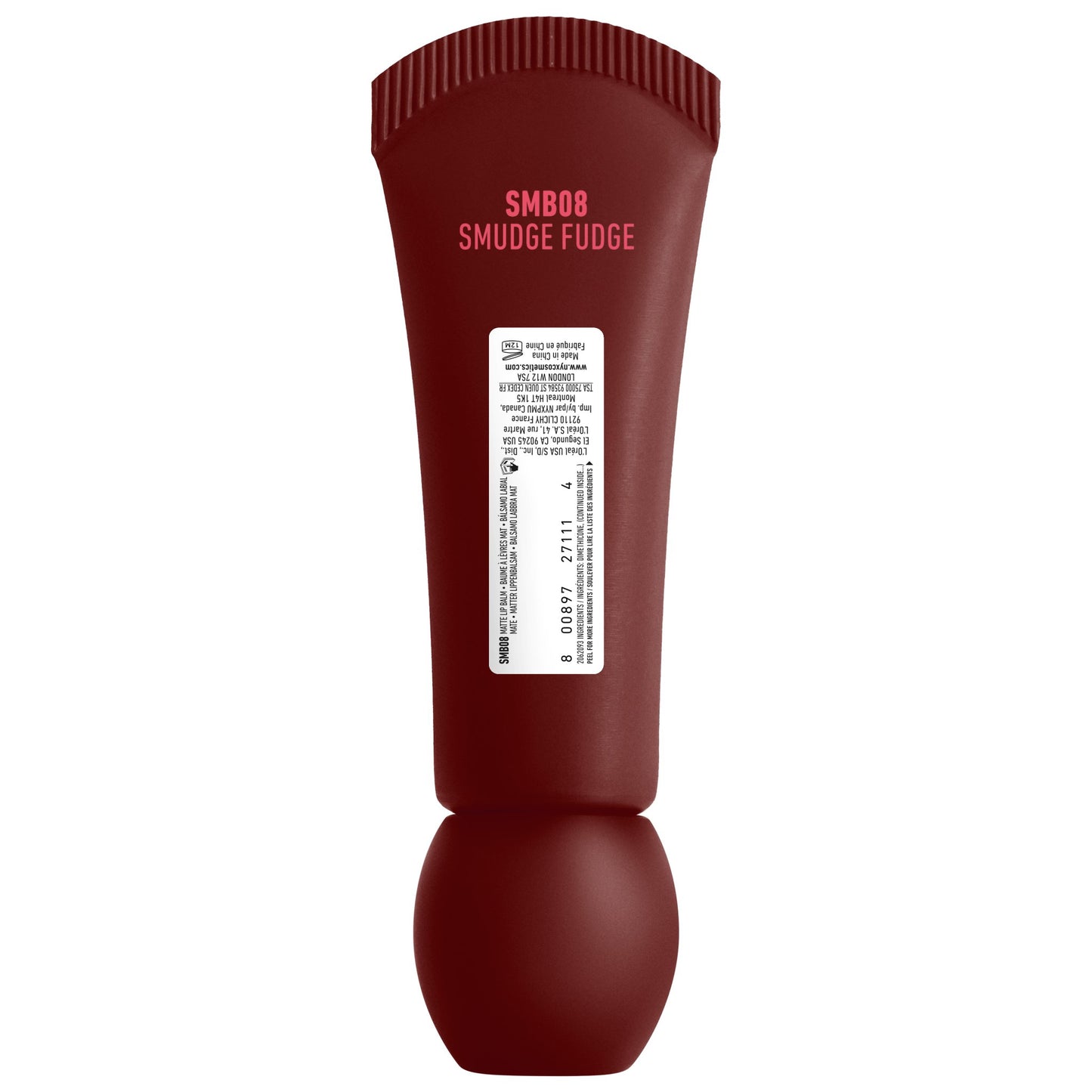 NYX Smushy Matte Lip Balm - Smudge Fudge