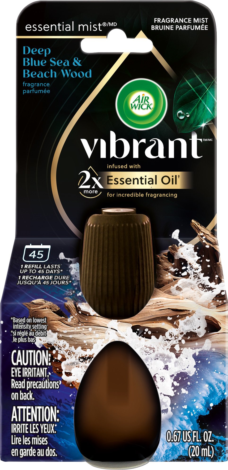 Air Wick Essential Mist Scented Oil Plug In Air Freshener - Deep Blue Sea & Beach Wood