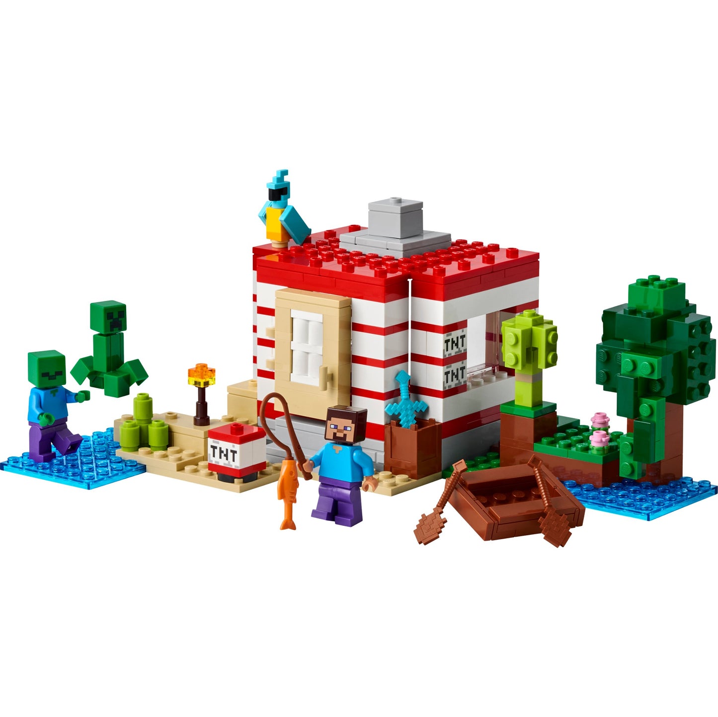 LEGO Minecraft The TNT Jungle House Set