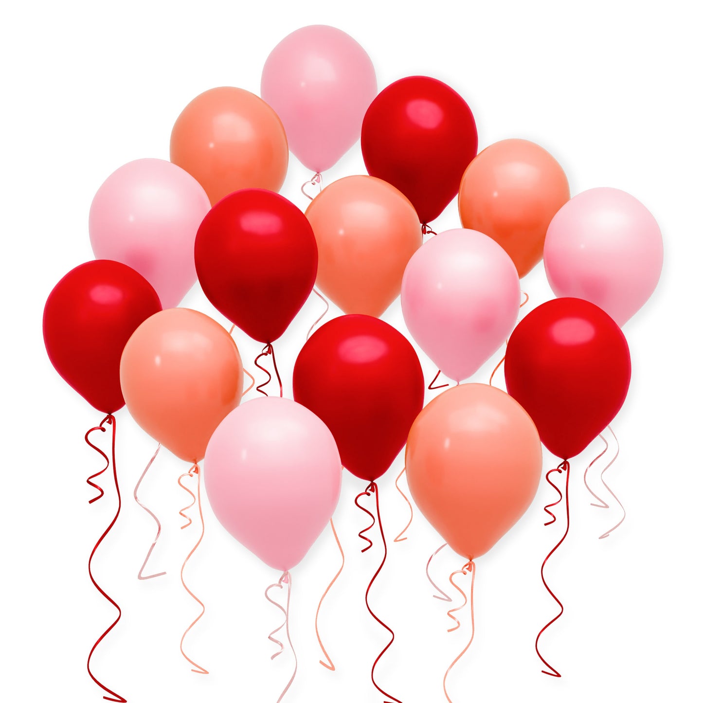 American Greetings Assorted Pink, Red, & Orange Uninflated Birthday Balloons
