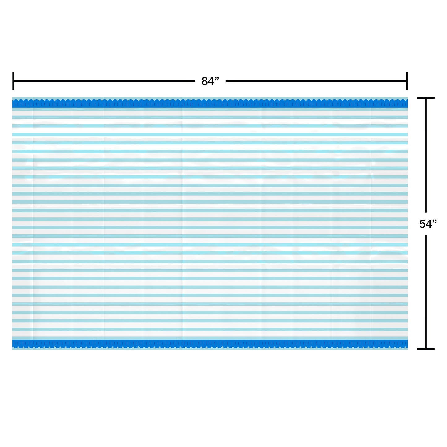 American Greetings Horizontal Green Lines Plastic Table Cover