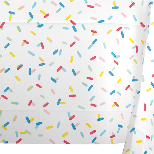 American Greetings Colorful Sprinkles Plastic Table Cover