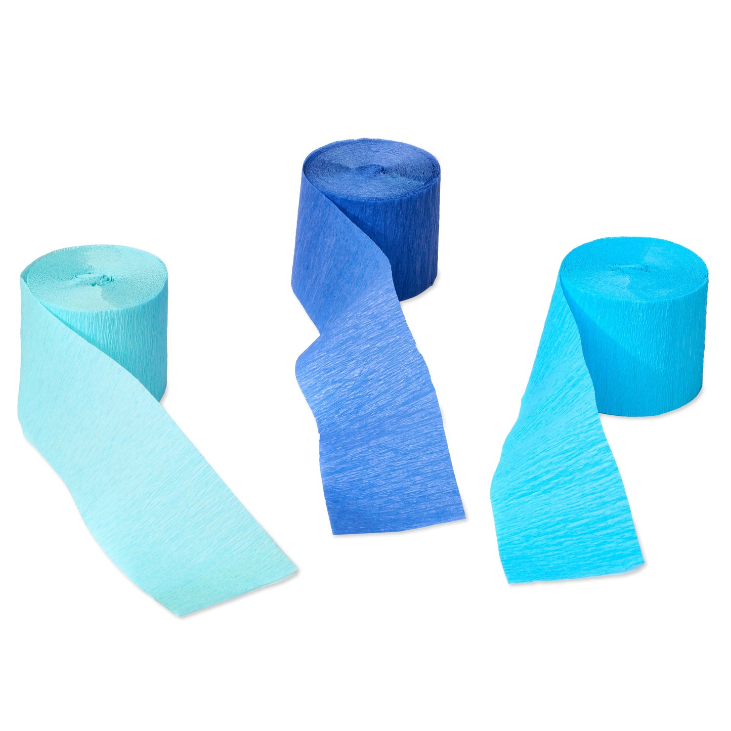 American Greetings Assorted Blue Crepe Paper Streamers