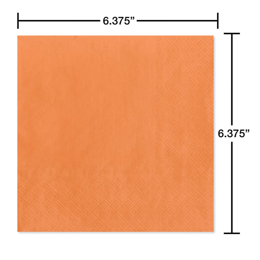 American Greetings Orange Lunch Napkins