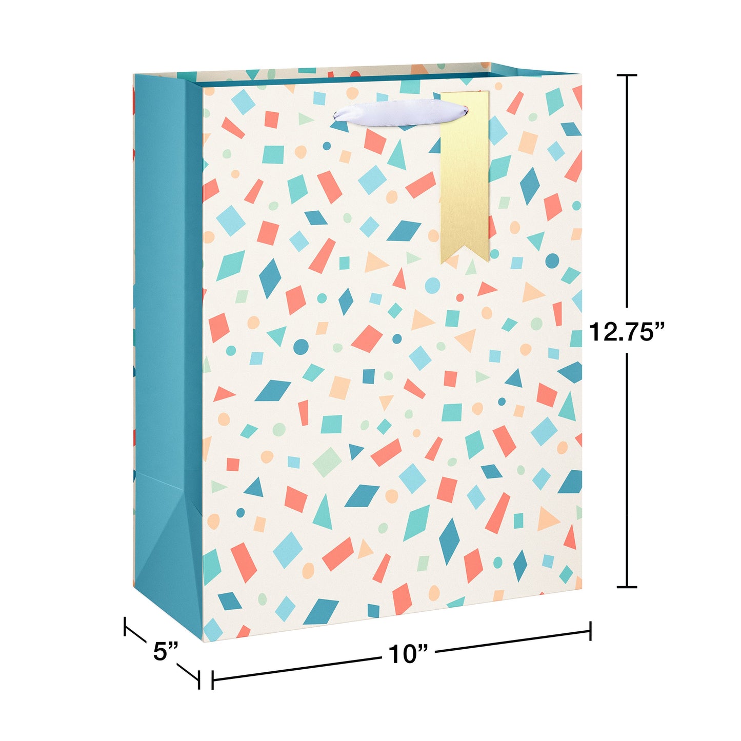 American Greetings Confetti Large Ivory Gift Bag