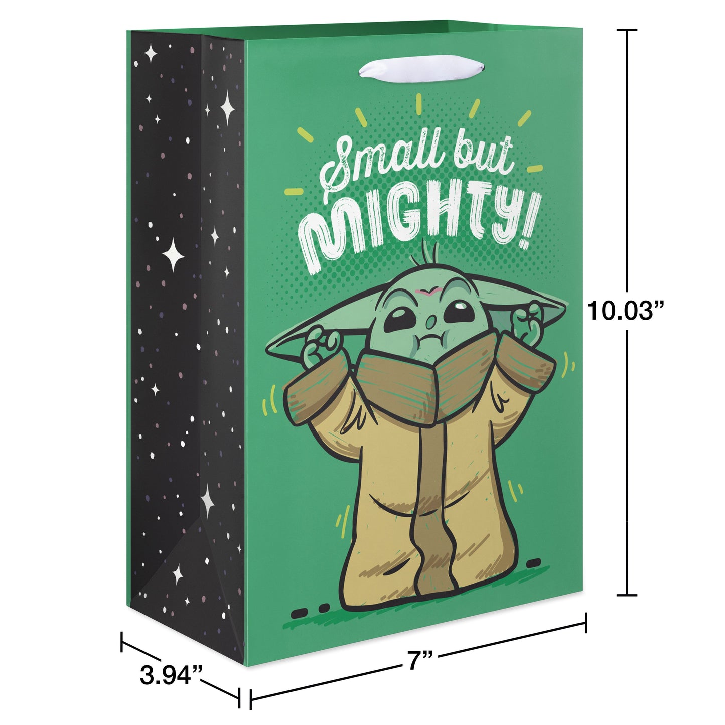 American Greetings Grogu Star Wars Medium Green Gift Bag