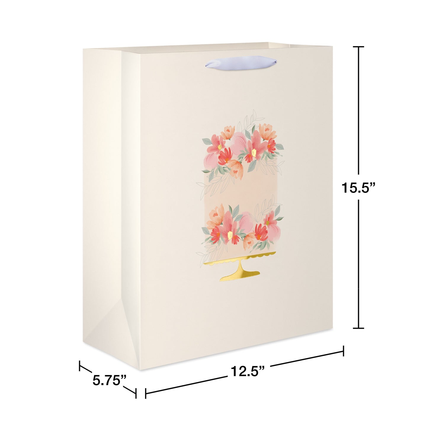 American Greetings Floral Cake Extra Large Wedding Gift Bag