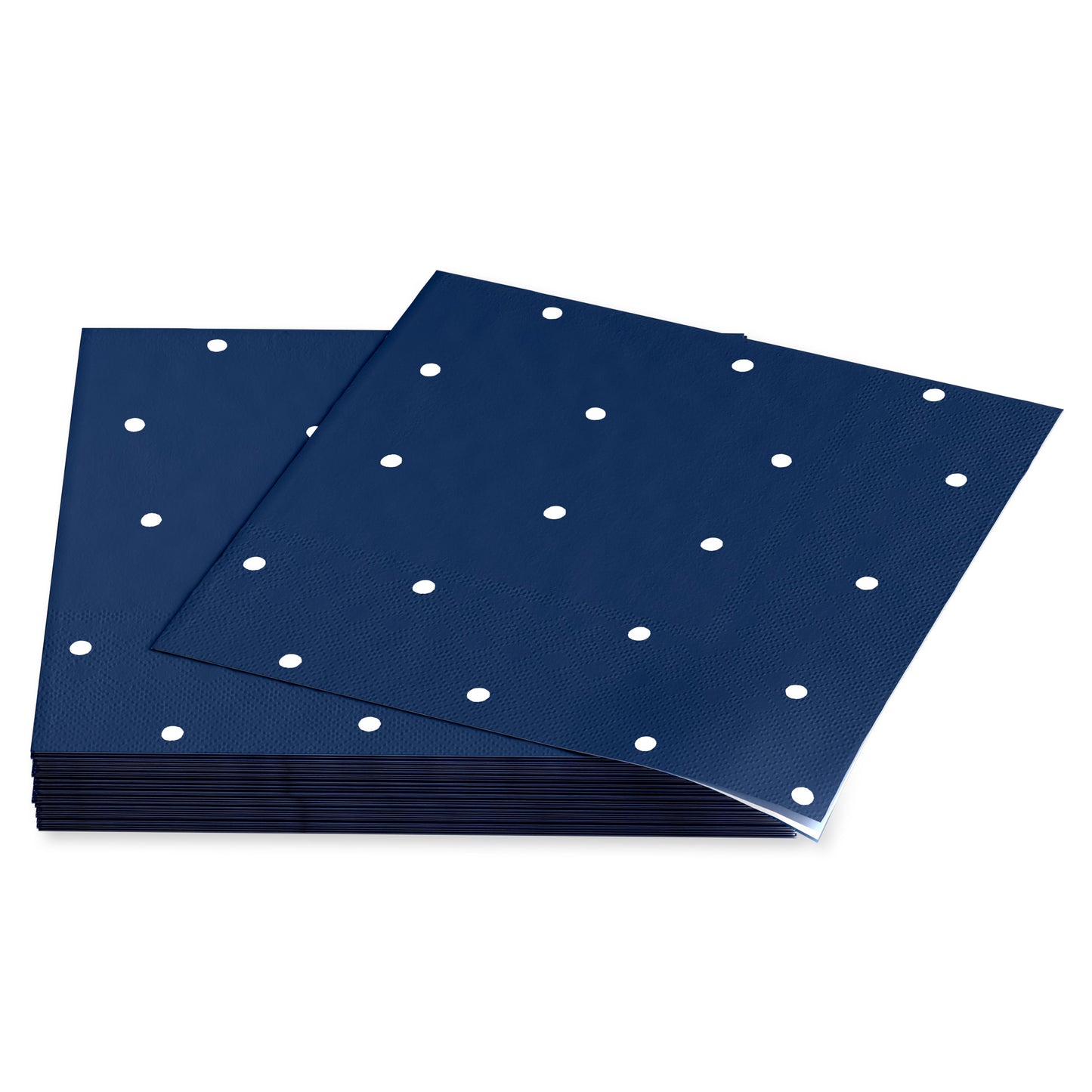American Greetings Polka Dots on Navy Lunch Napkins