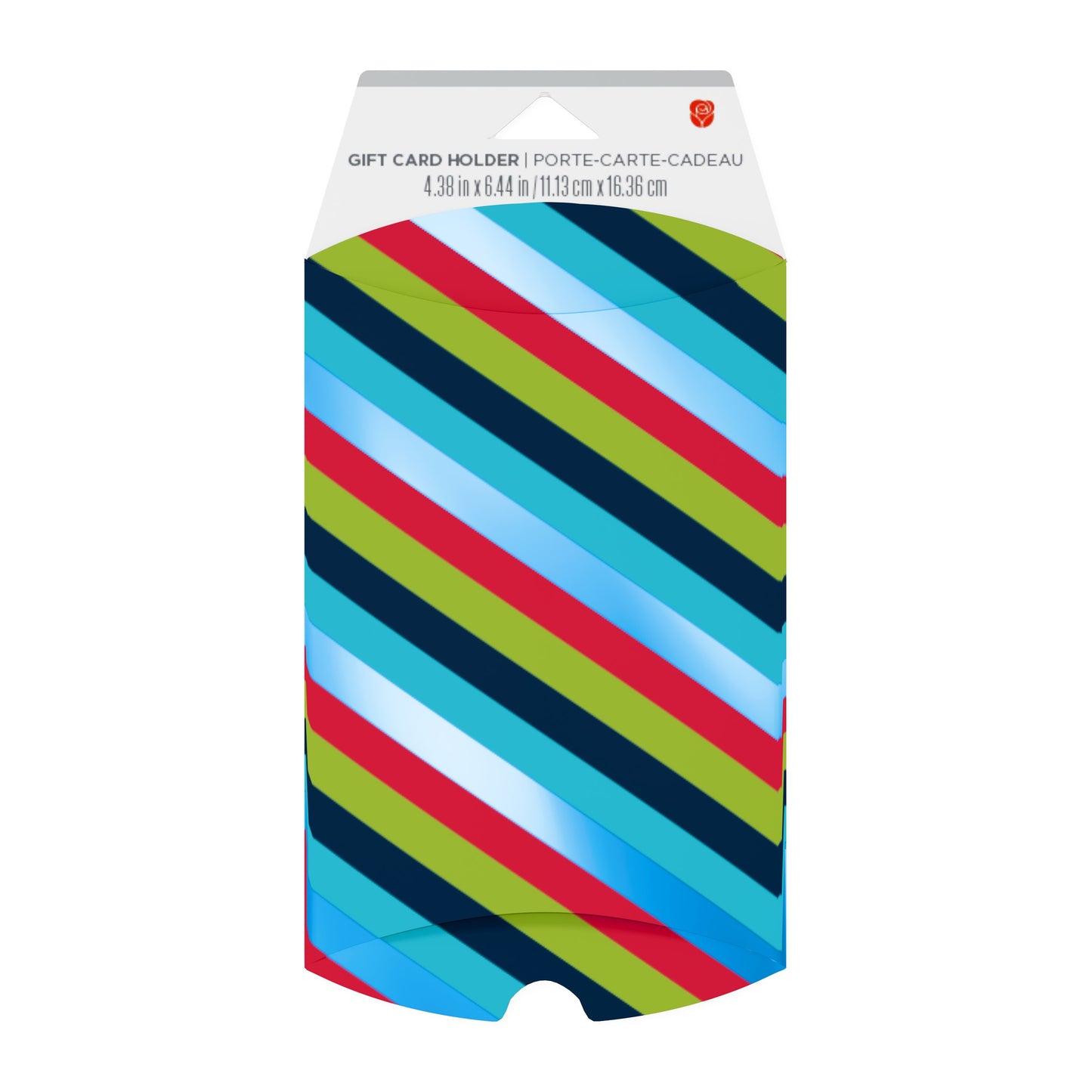 American Greetings Diagonal Stripes Pillowbox Gift Card Holder