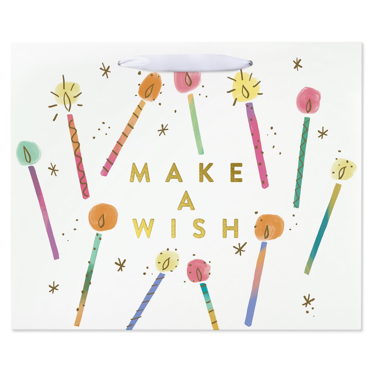 American Greetings Make A Wish Birthday Large Horizontal Gift Bag