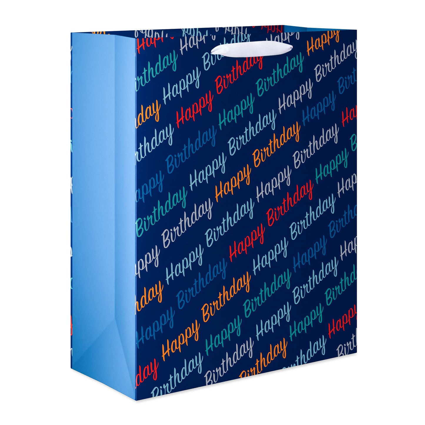 American Greetings Happy Birthday Script Extra Large Blue Gift Bag