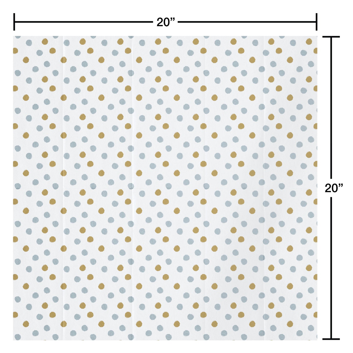 American Greetings Gold & Silver Dots White Tissue Paper Pack, 6 ct