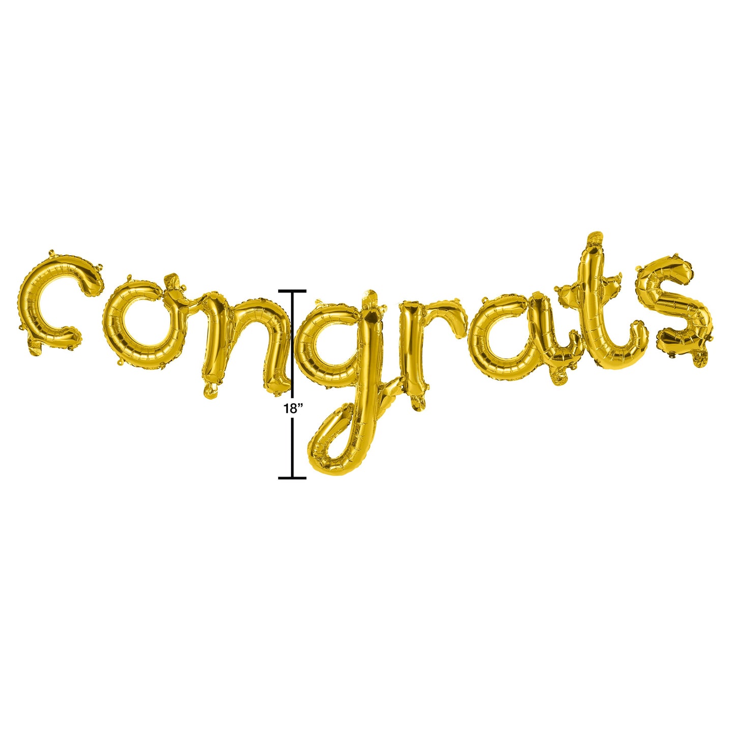American Greetings Gold 'Congrats' Foil Balloon Uninflated Banner
