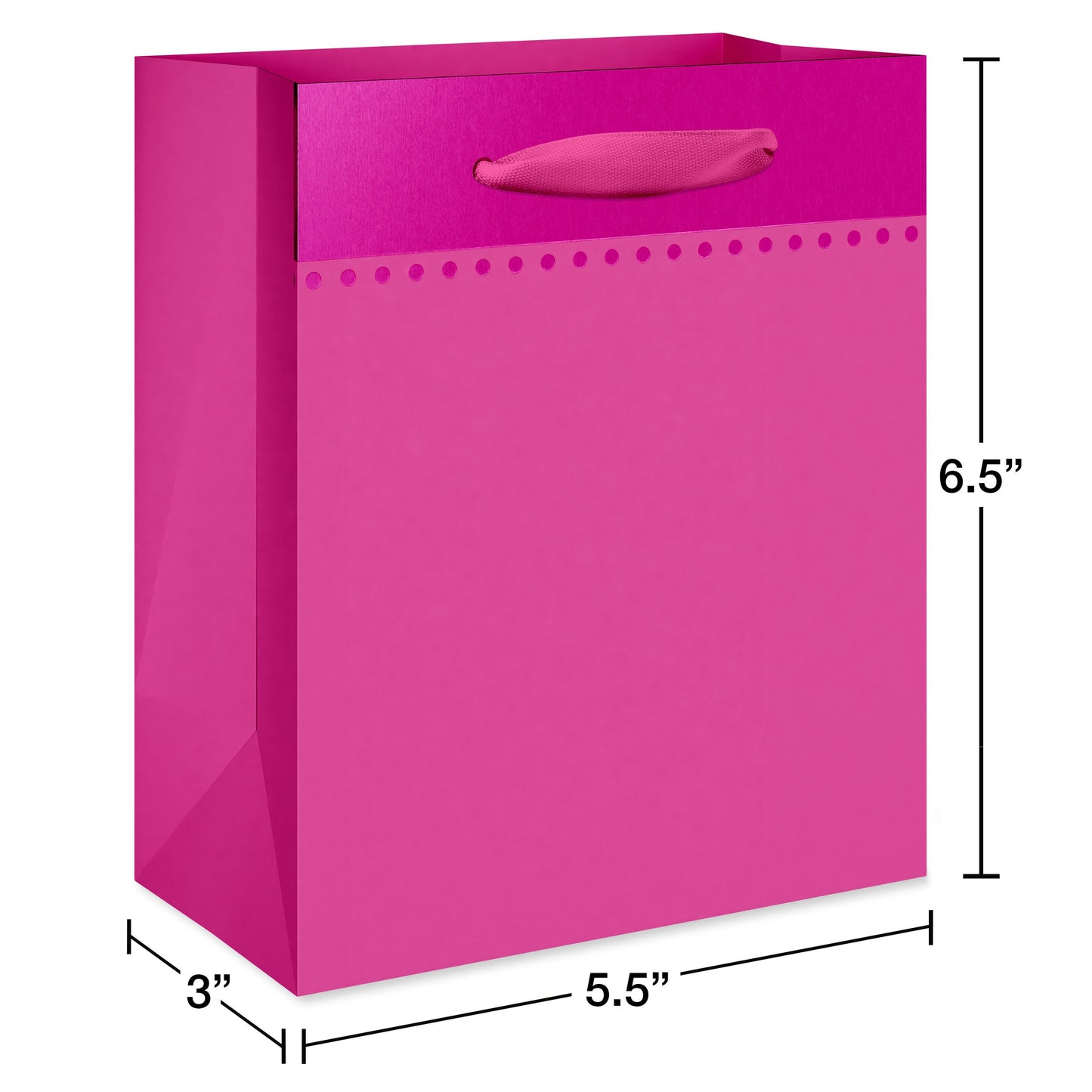 American Greetings Pink Colorsplash Everyday Small Gift Bag
