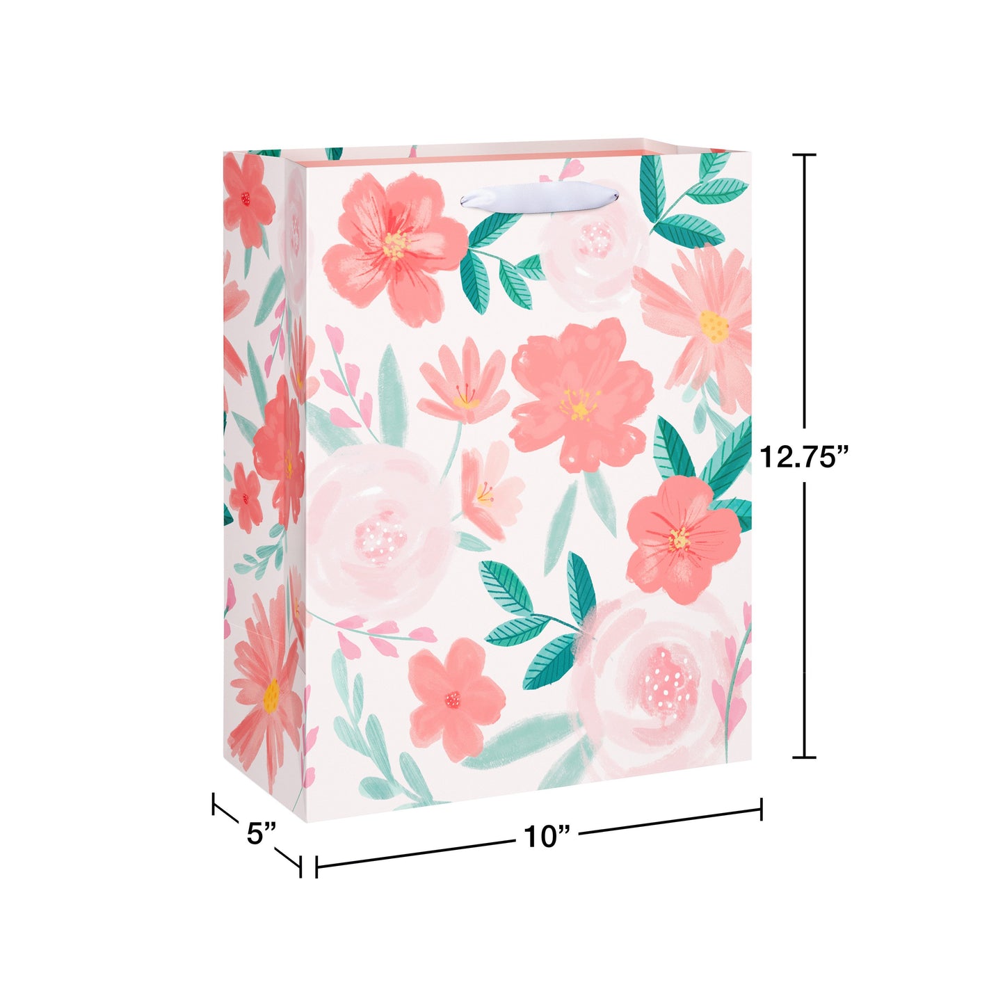 American Greetings Pink Florals Large Gift Bag
