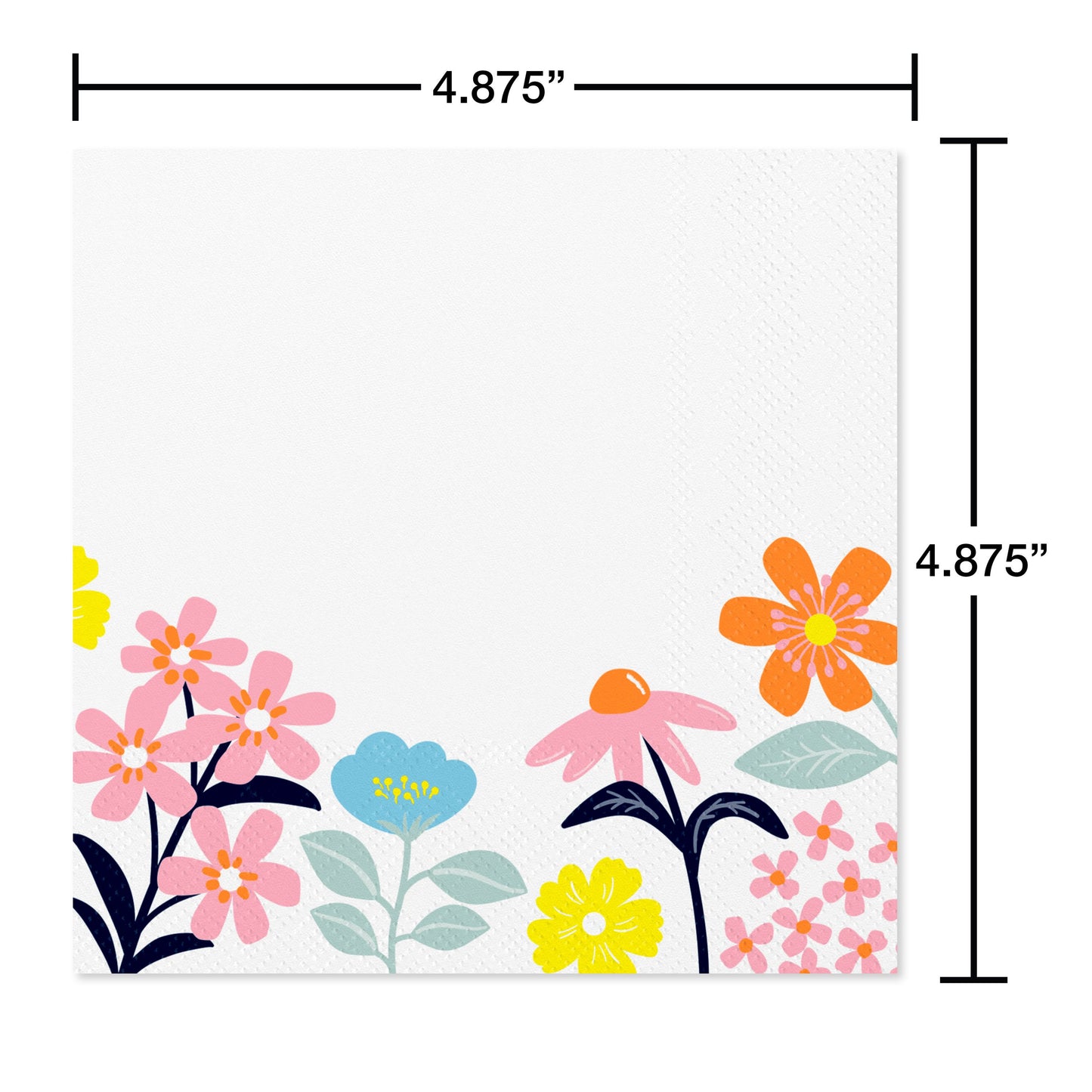 American Greetings Colorful Flowers Beverage Napkins