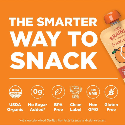 Little Brainiac Breakfast Blend Pouch - Peach Apple Oat