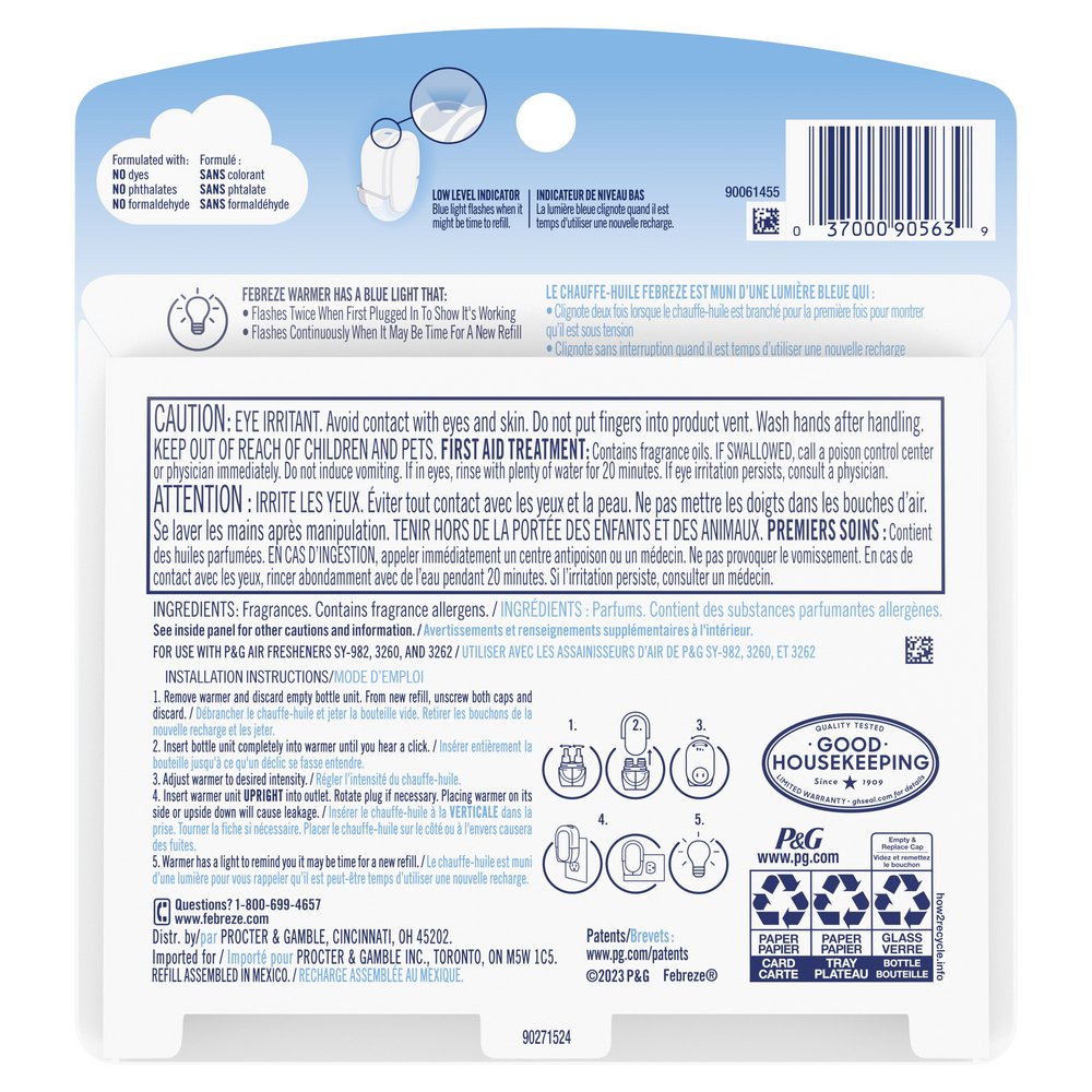 Febreze Plug In Air Freshener Odor-Fighting Scented Oil Refill - Berry & Bramble