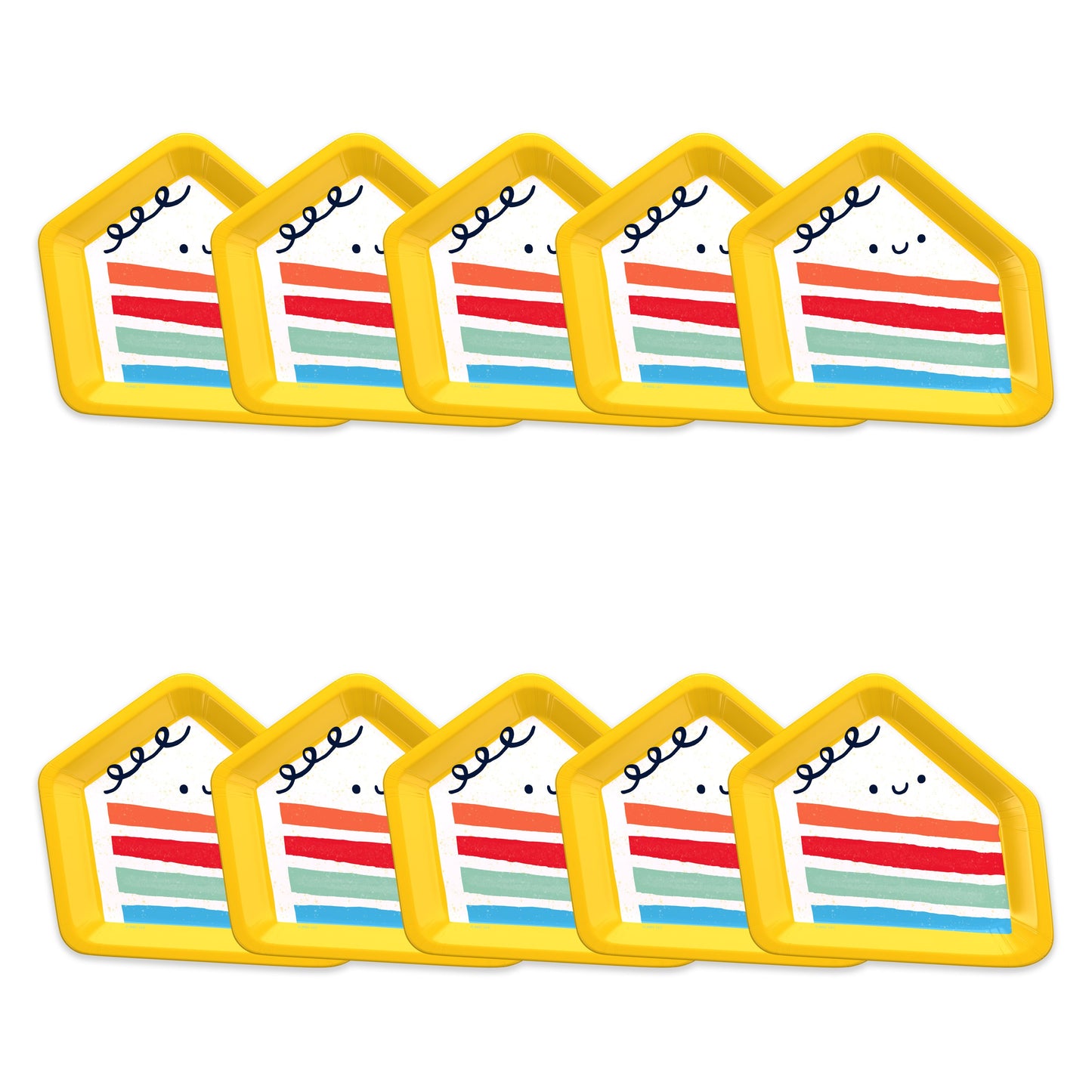 American Greetings Piece of Cake 7" Paper Plates