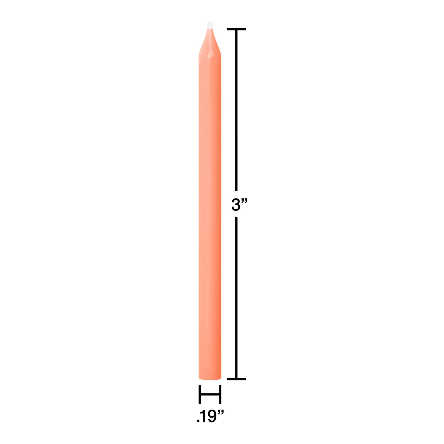 American Greetings Long Thin Orange, Green, & Blue Birthday Candles