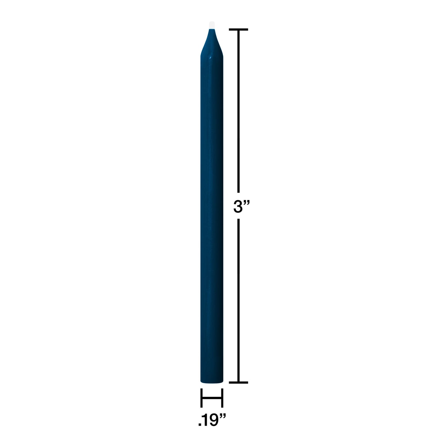 American Greetings Long Thin Shades of Blue Birthday Candles