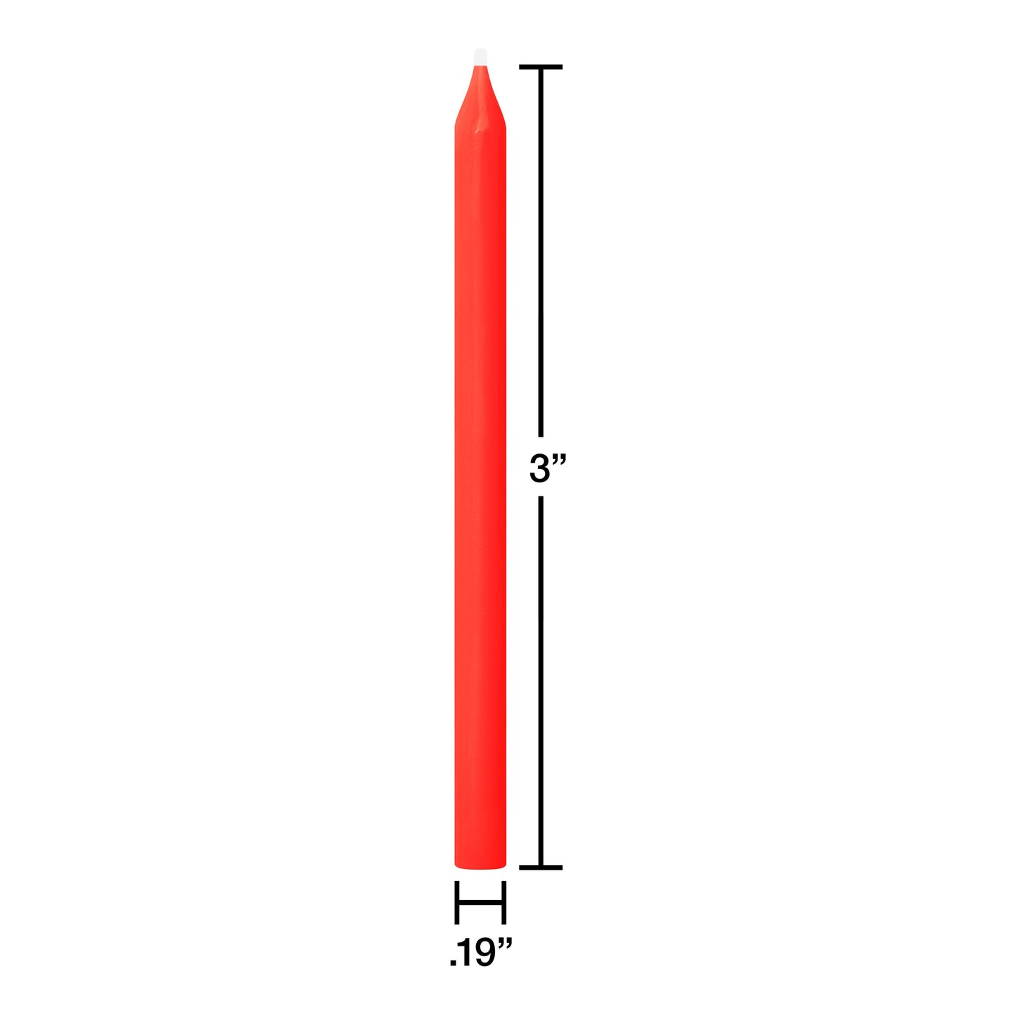 American Greetings Long Thin Assorted Warm Colors Birthday Candles